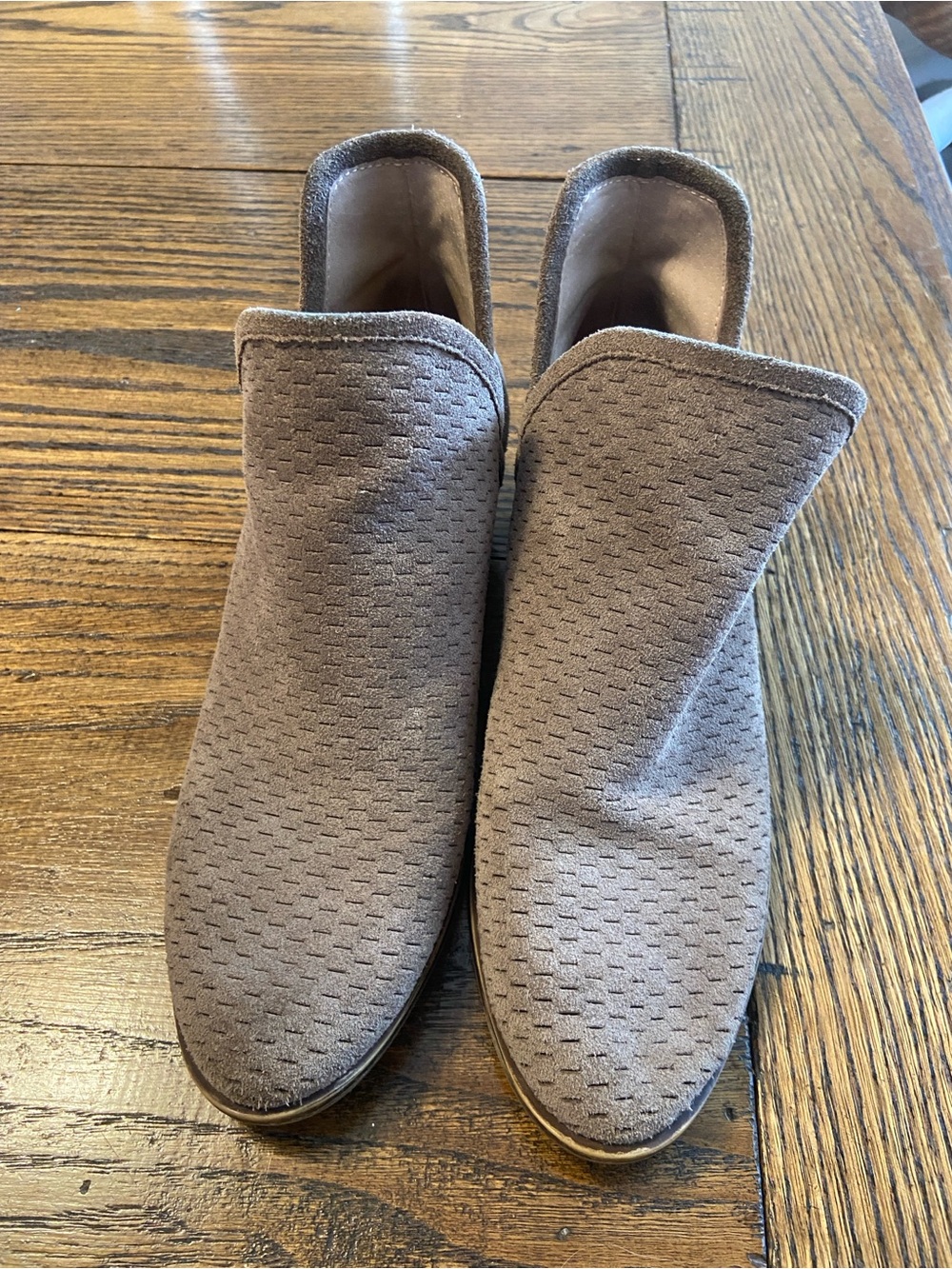 Lucky Brand Women's Textured Slip-On Ankle Booties in Brindle